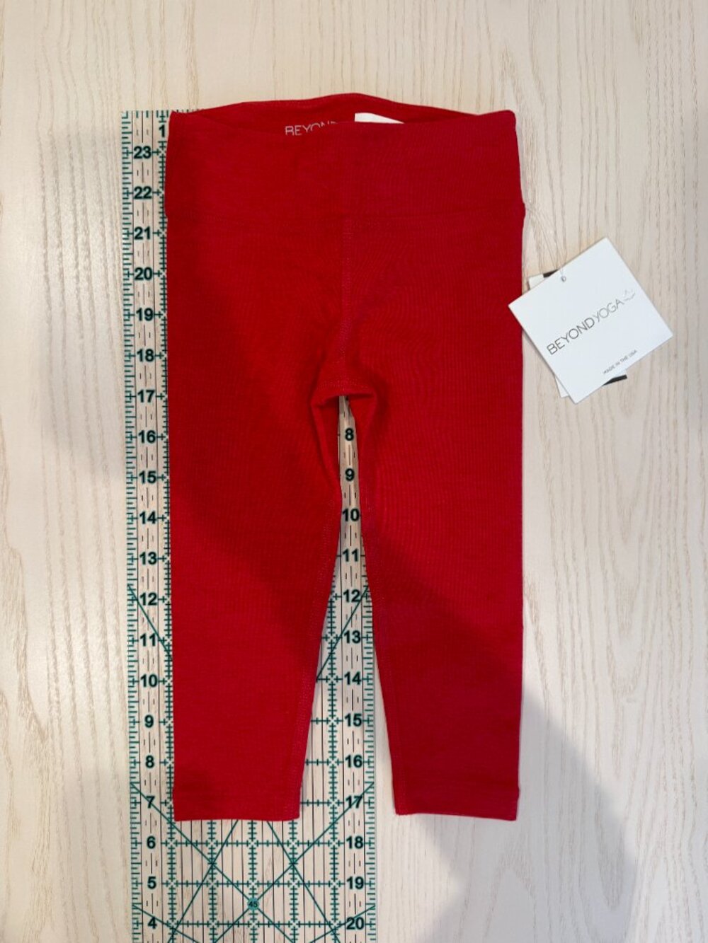 NWT Beyond Yoga Spacedye Toddler Leggings 2T in Ruby Red